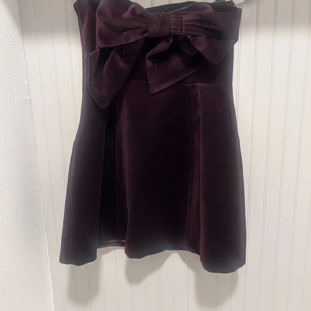 Zara Chocolate Strapless Mini Dress - Picture 4 of 5